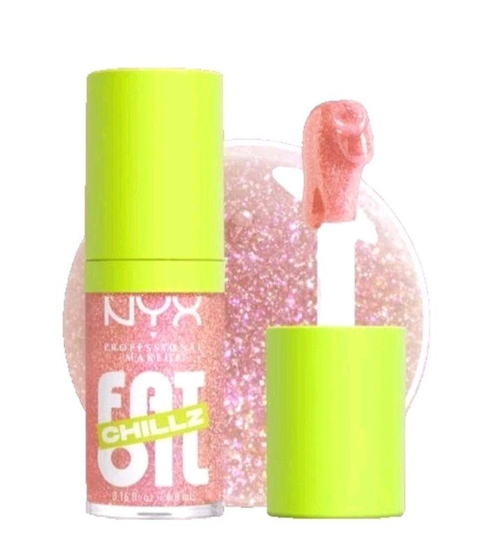 (Lot Of 3) NYX Fat Oil Lip Drip Lip Gloss in Holi-Bae Light Shimmer Pink, Sealed